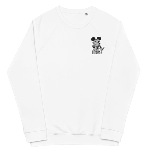 Unisex organic raglan sweatshirt